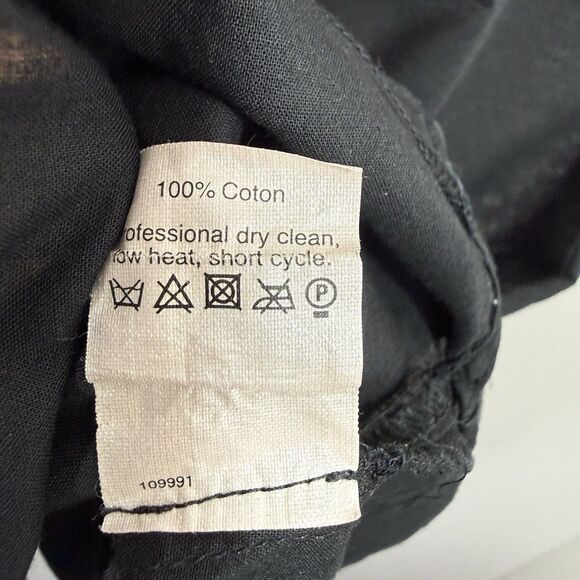 J CREW Blouse Top 4 Pleated High Neck Black Embellished Crystal Sleeveless - Picture 6 of 8